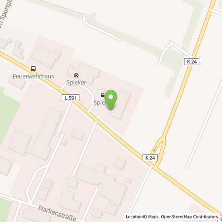 Standortübersicht der Benzin-Super-Diesel Tankstelle: Raiffeisen Tankstelle Spieker in 49545, Tecklenburg-Brochterbeck