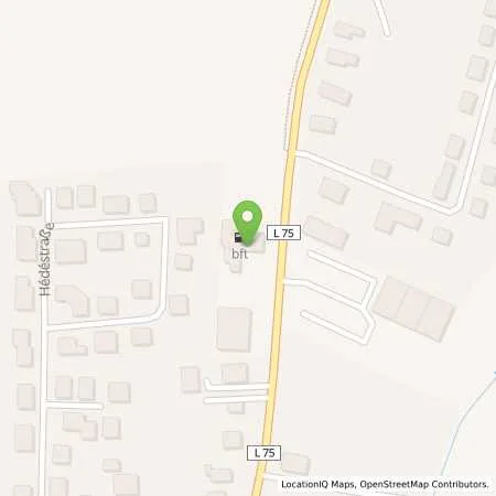 Standortübersicht der Tankstelle BFT Badbergen B68 in 49635 Badbergen