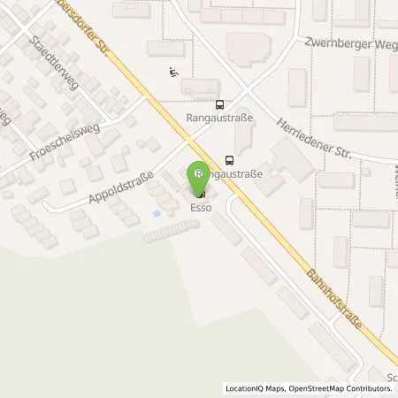 Standortübersicht der Tankstelle Esso Tankstelle in 90449 NUERNBERG