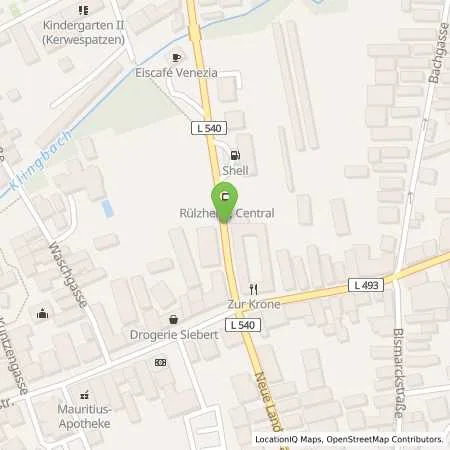 Standortübersicht der Tankstelle Shell Ruelzheim Neue Landstr. 11 in 76761 Ruelzheim