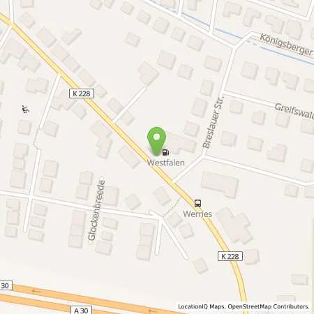 Standortübersicht der Tankstelle Heinrich Deppe. Inh. A. Deppe in 49143 Bissendorf