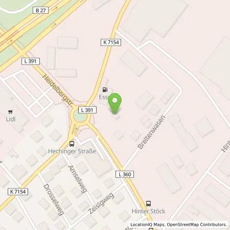 Standortübersicht der Tankstelle Esso Tankstelle in 72406 BISINGEN