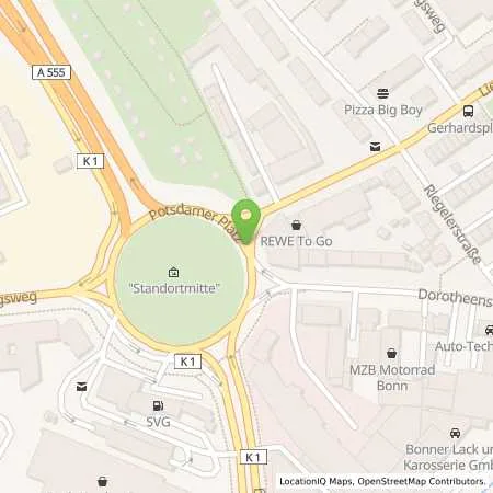 Standortübersicht der Tankstelle Aral Tankstelle in 53119 Bonn