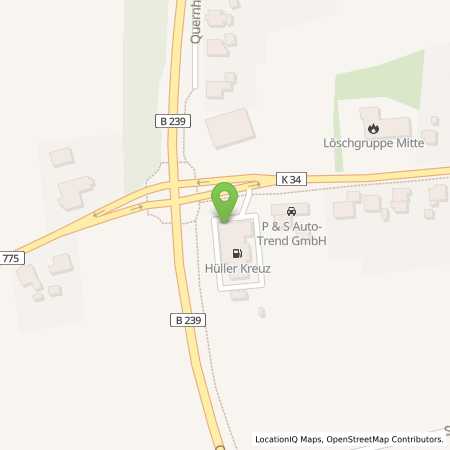 Standortübersicht der Benzin-Super-Diesel Tankstelle: Tankstelle Kirchlengern in 32278, Kirchlengern
