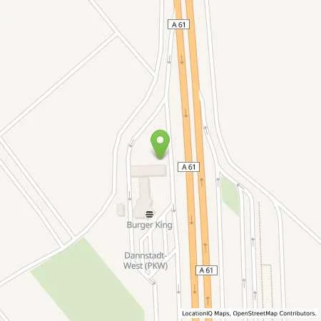 Standortübersicht der Tankstelle Dannstadt West in 67125 Dannstadt