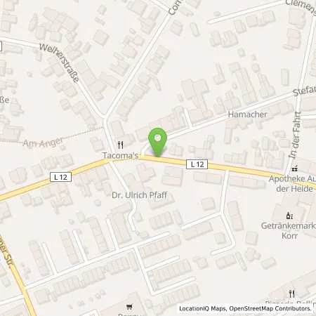 Standortübersicht der Tankstelle Esso Tankstelle in 52223 STOLBERG