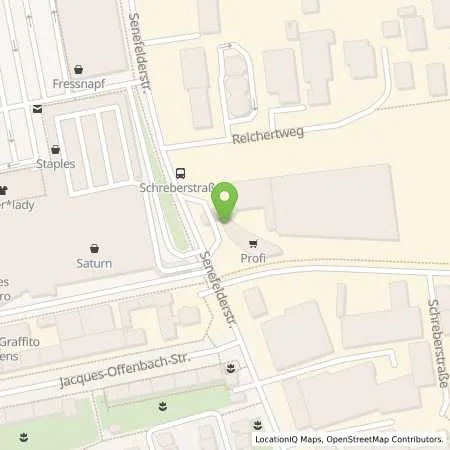 Standortübersicht der Tankstelle Profistation Offenbach in 63069 Offenbach