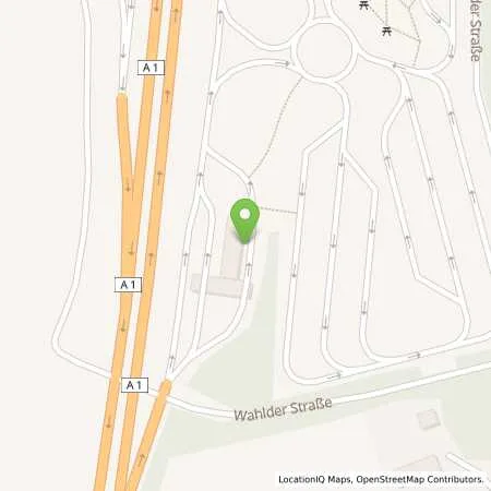 Standortübersicht der Tankstelle Shell Holdorf A1 Dammer Berge Ost in 49451 Holdorf