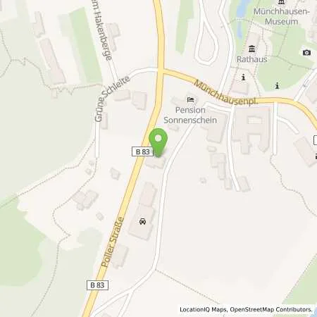 Standortübersicht der Tankstelle Bodenwerder, Poller Str. 3 in 37619 Bodenwerder