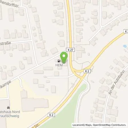 Standortübersicht der Tankstelle Braunschweig, Hauptstr. 1 in 38110 Braunschweig