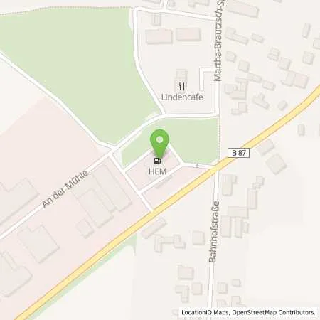 Standortübersicht der Tankstelle Doberschütz, An der Mühle 1 in 04838 Doberschütz