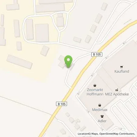 Standortübersicht der Tankstelle Gägelow, Chausseestr. 1 in 23968 Gägelow