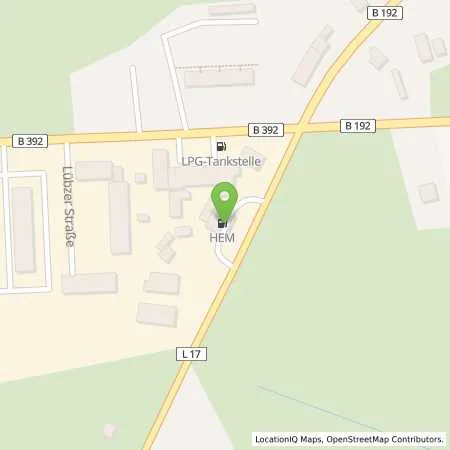 Standortübersicht der Tankstelle Goldberg, Lübzer Str. 44 in 19399 Goldberg