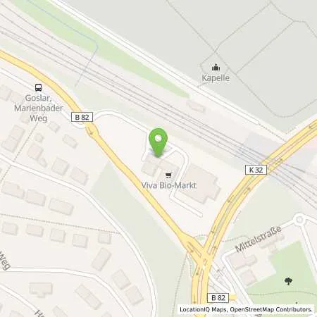 Standortübersicht der Tankstelle Goslar, Astfelder Str. 9 in 38640 Goslar