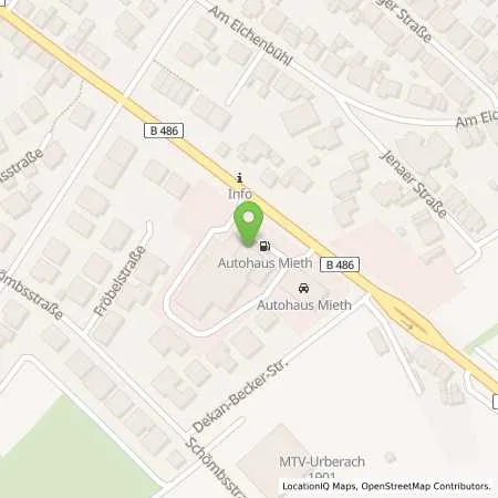 Standortübersicht der Tankstelle Rödermark-Urberach in 63322 Rödermark (Urberach)