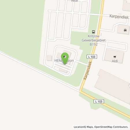 Standortübersicht der Benzin-Super-Diesel Tankstelle: Kritzow, Karpendiek 1 in 23970, Kritzow