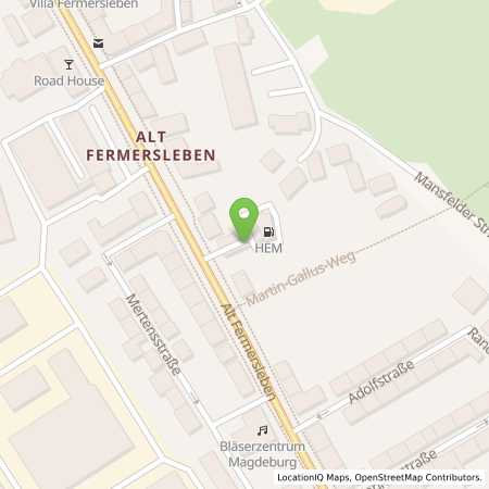 Standortübersicht der Benzin-Super-Diesel Tankstelle: Magdeburg, Alt-Fermersleben 69 in 39122, Magdeburg