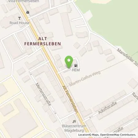 Standortübersicht der Tankstelle Magdeburg, Alt-Fermersleben 69 in 39122 Magdeburg