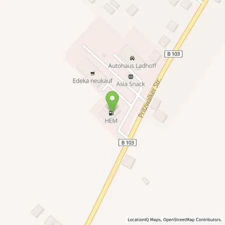 Standortübersicht der Tankstelle Meyenburg, Pritzwalker Str. 30c in 16945 Meyenburg