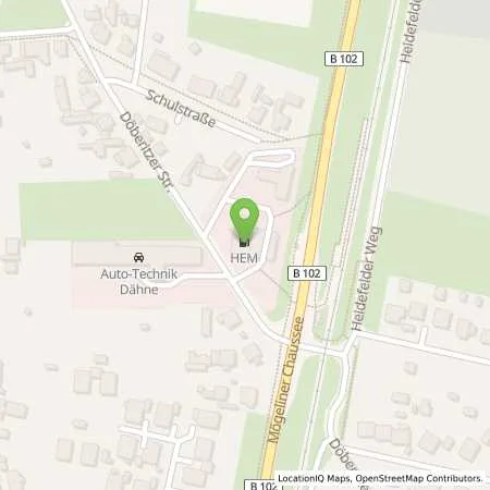 Standortübersicht der Tankstelle Premnitz, Döberitzer Str. 5a in 14727 Premnitz