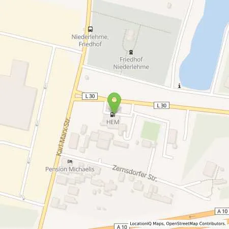 Standortübersicht der Tankstelle Königs Wusterhausen, Karl-Marx-Str. 41 in 15713 Königs Wusterhausen