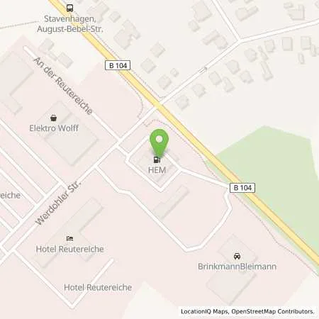 Standortübersicht der Tankstelle Reuterstadt Stavenhagen, Werdohler Str. 2 in 17153 Reuterstadt Stavenhagen