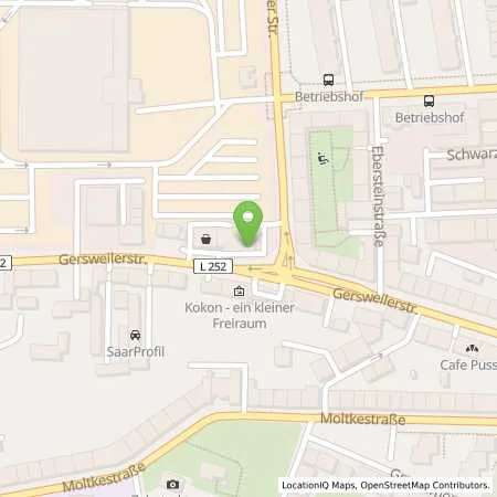 Standortübersicht der Tankstelle Saarbrücken, Gersweilerstr. 36-40 in 66117 Saarbrücken