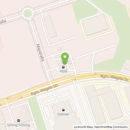 Standortübersicht der Tankstelle Augsburg, Bürgermeister Wegele Str. 15 in 86167 Augsburg