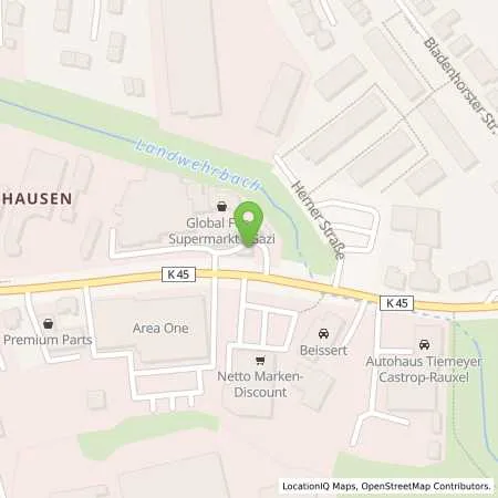 Standortübersicht der Tankstelle Castrop-Rauxel, Herner Str. 100 in 44575 Castrop-rauxel