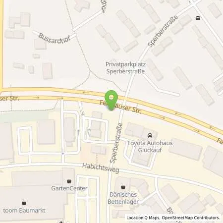 Standortübersicht der Tankstelle Gelsenkirchen, Sperberstr. 22 in 45894 Gelsenkirchen