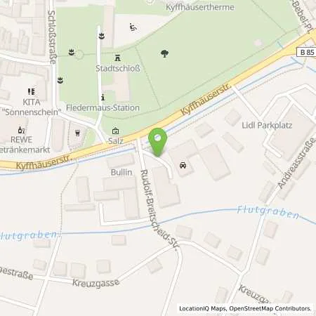 Standortübersicht der Tankstelle Bad Frankenhausen, Rudolf- Breitscheid- Str. 1 in 06567 Bad Frankenhausen