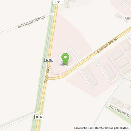 Standortübersicht der Tankstelle Xanten, Sonsbecker Str. 60 in 46509 Xanten