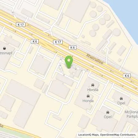 Standortübersicht der Tankstelle Mainz, Rheinallee 187 in 55120 Mainz