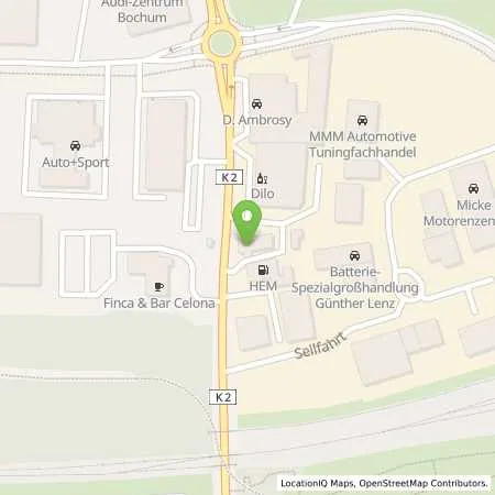 Standortübersicht der Tankstelle Bochum, Gahlensche Str. 93 in 44809 Bochum