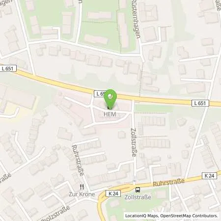 Standortübersicht der Tankstelle Bochum, Zollstr. 233 in 44869 Bochum