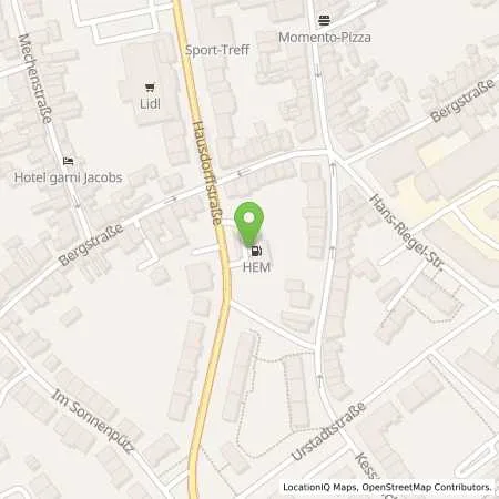 Standortübersicht der Tankstelle Bonn, Hausdorffstr. 223 in 53129 Bonn