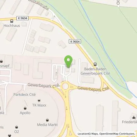 Standortübersicht der Tankstelle Baden-Baden, Gewerbepark Cite 8 in 76532 Baden-baden