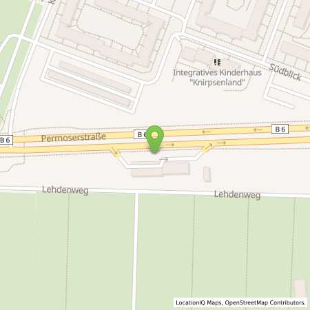 Standortübersicht der Benzin-Super-Diesel Tankstelle: Leipzig, Braunstr. 1 in 04347, Leipzig
