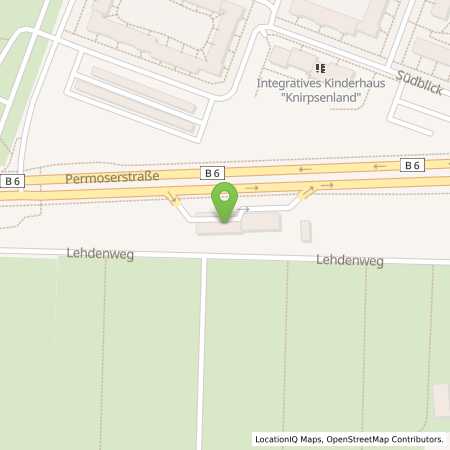 Standortübersicht der Benzin-Super-Diesel Tankstelle: Leipzig, Permoserstr. 80 in 04328, Leipzig