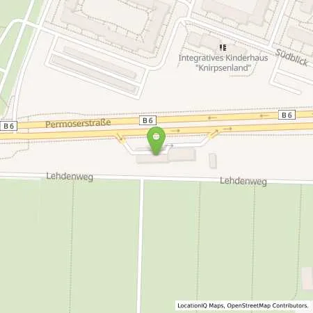 Standortübersicht der Tankstelle Leipzig, Permoserstr. 80 in 04328 Leipzig