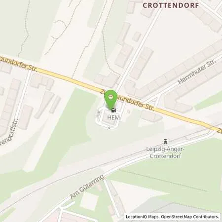 Standortübersicht der Tankstelle Leipzig, Zweinaundorfer Str. 74 in 04318 Leipzig