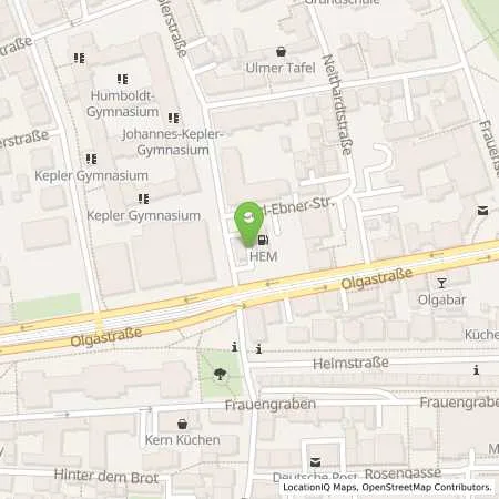 Standortübersicht der Tankstelle Ulm, Keplerstr. 2 in 89073 Ulm