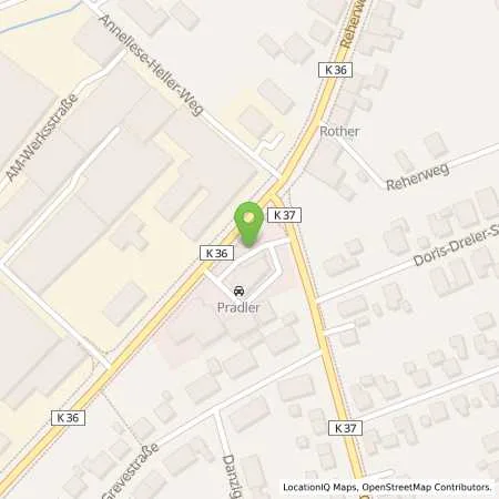 Standortübersicht der Tankstelle Aerzen, Reherweg 27 in 31855 Aerzen