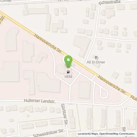 Standortübersicht der Tankstelle Einbeck, Hannoversche Str. 9 in 37574 Einbeck