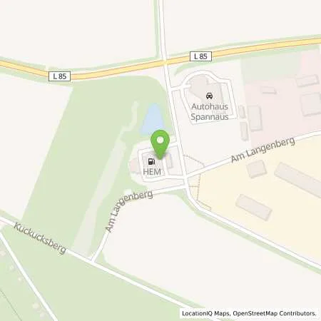 Standortübersicht der Tankstelle Thale, Am Langenberg 2 in 06502 Thale