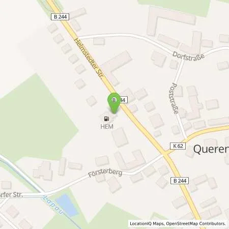 Standortübersicht der Tankstelle Querenhorst, Helmstedter Str. 9 in 38368 Querenhorst