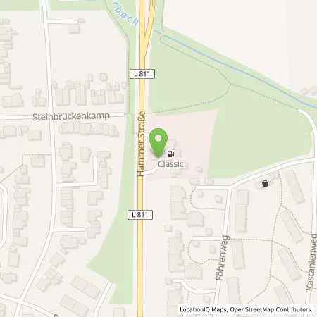 Standortübersicht der Tankstelle Ahlen, Hammer Str. 209 in 59229 Ahlen