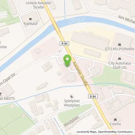 Standortübersicht der Tankstelle Eisenach, Kasseler Str. 55 in 99817 Eisenach