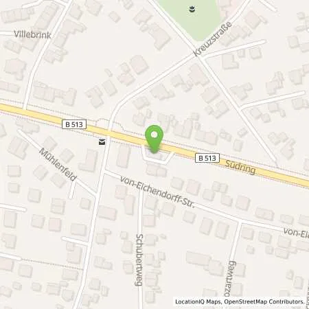 Standortübersicht der Tankstelle Harsewinkel, Südring 40 in 33428 Harsewinkel