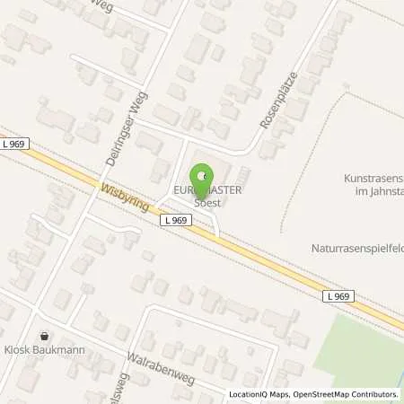 Standortübersicht der Tankstelle Soest, Wisbyring 10 in 59494 Soest